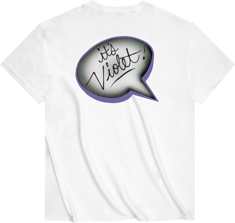 SPEECH BUBBLE TEE WHITE
