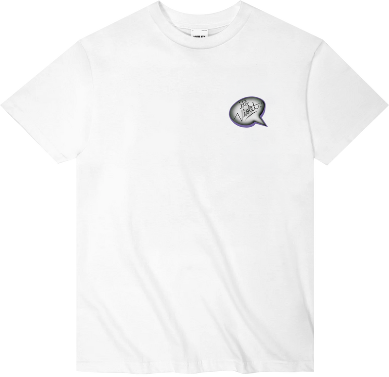 SPEECH BUBBLE TEE WHITE