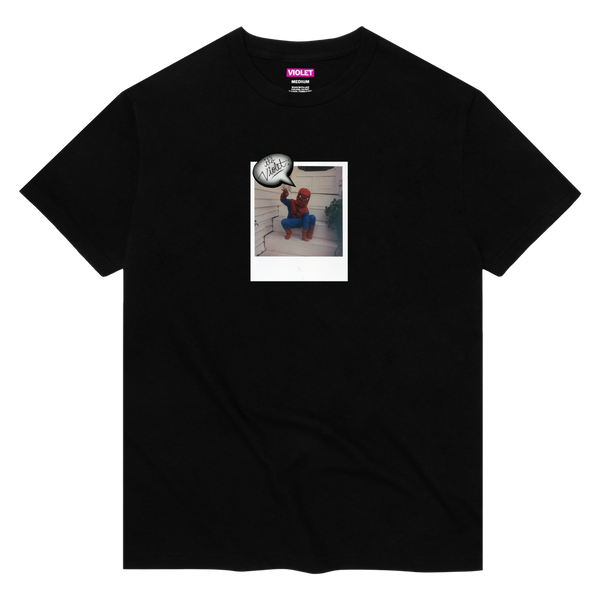 SPIDERMAN POLAROID T-SHIRT BLACK