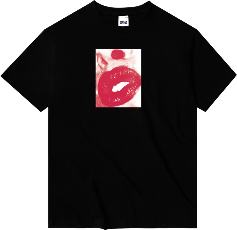 KISS (LIPS TEAM SHIRT) BLACK