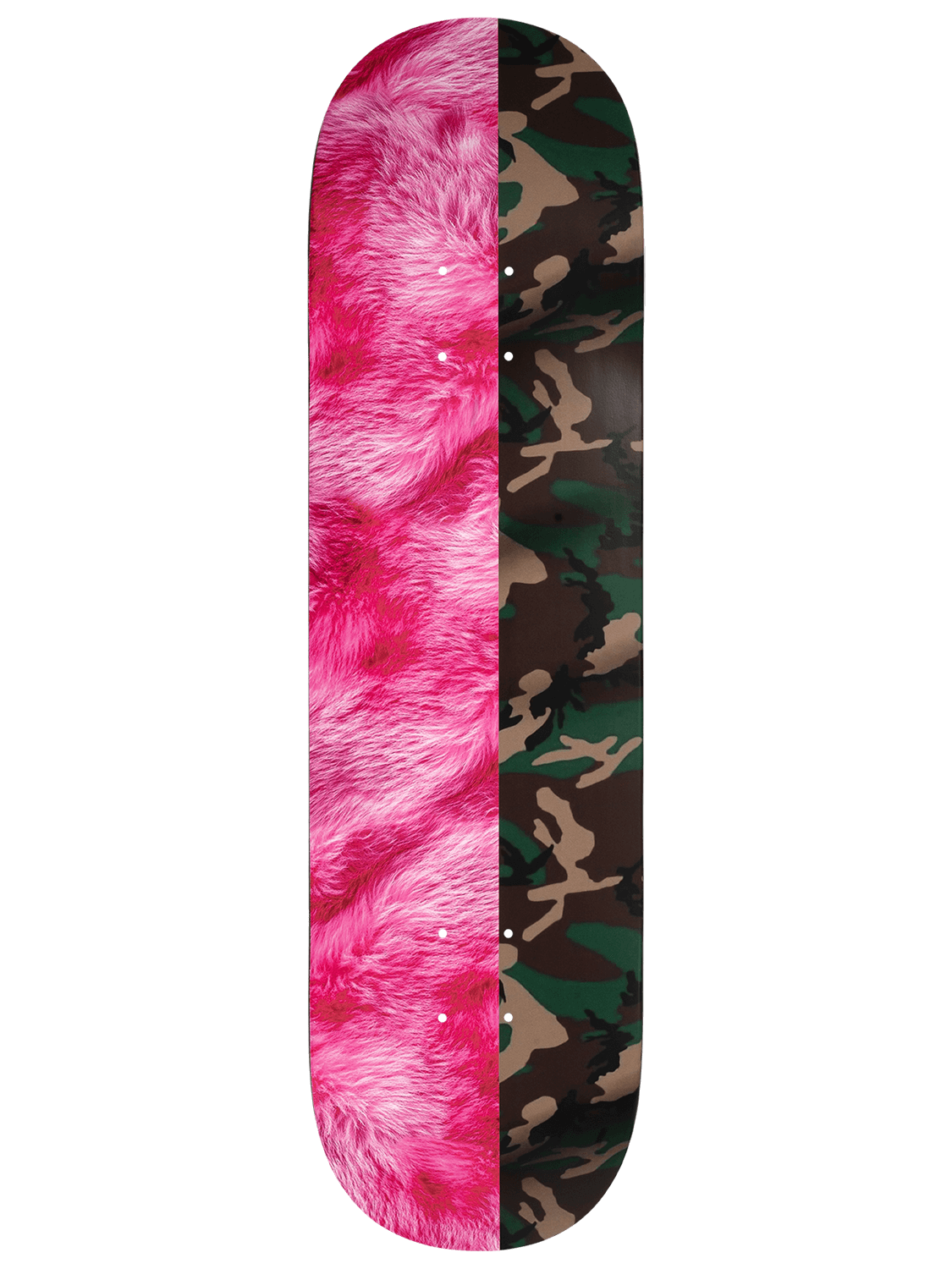Pink Fur and Camo Deck