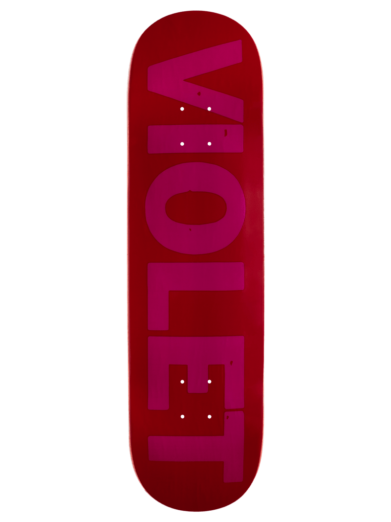 Violet Crew Deck (Black/White) – Pawnshop Skate Co.