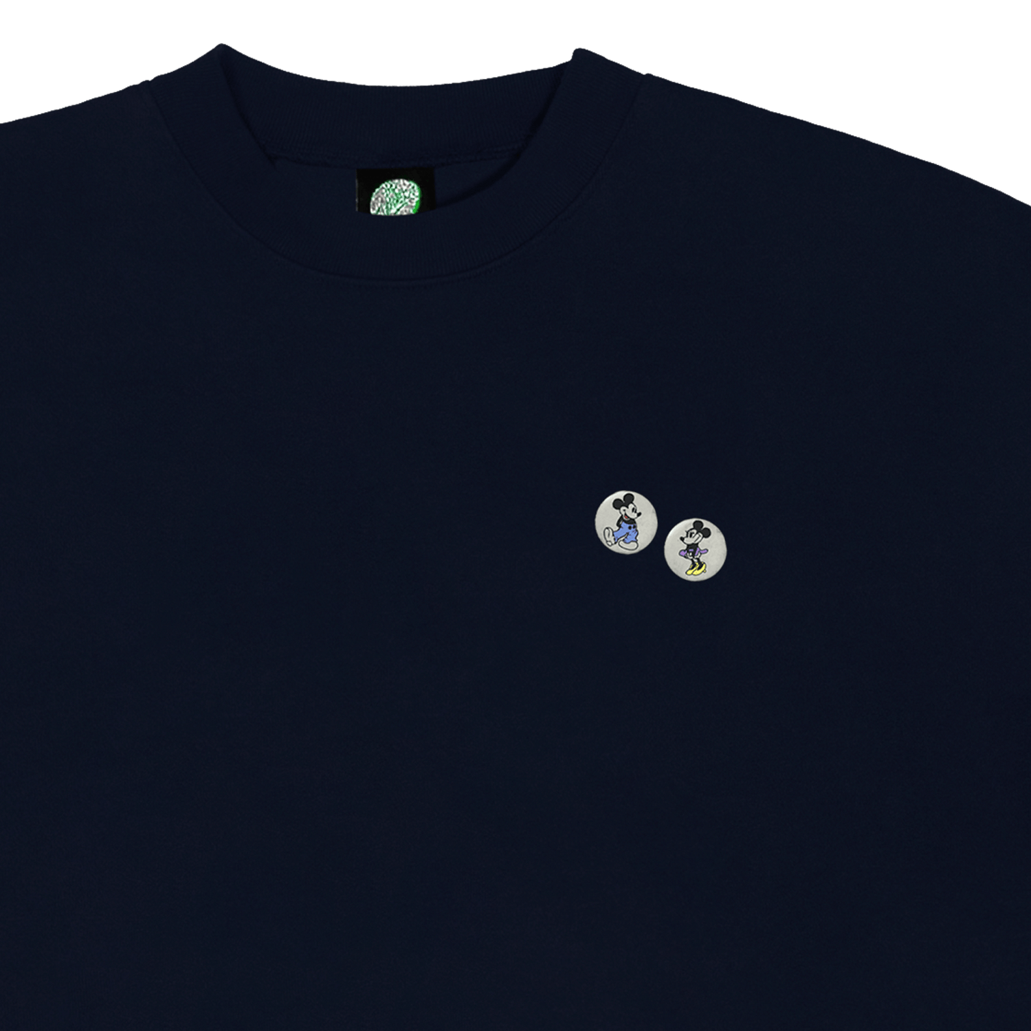 "Mickey Loves Minnie" Crew Navy