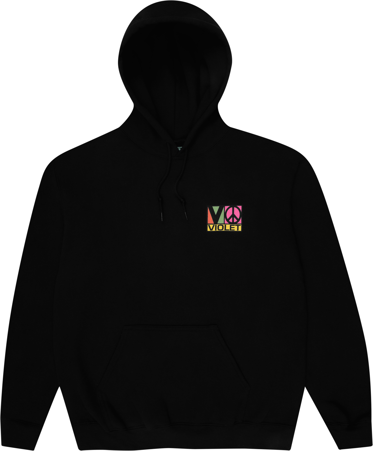 Violet Block Team Hoodie BLACK