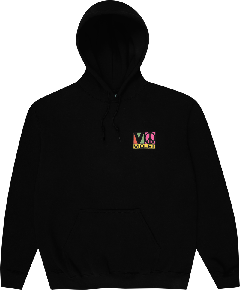 Violet Block Team Hoodie BLACK
