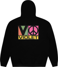 Violet Block Team Hoodie BLACK