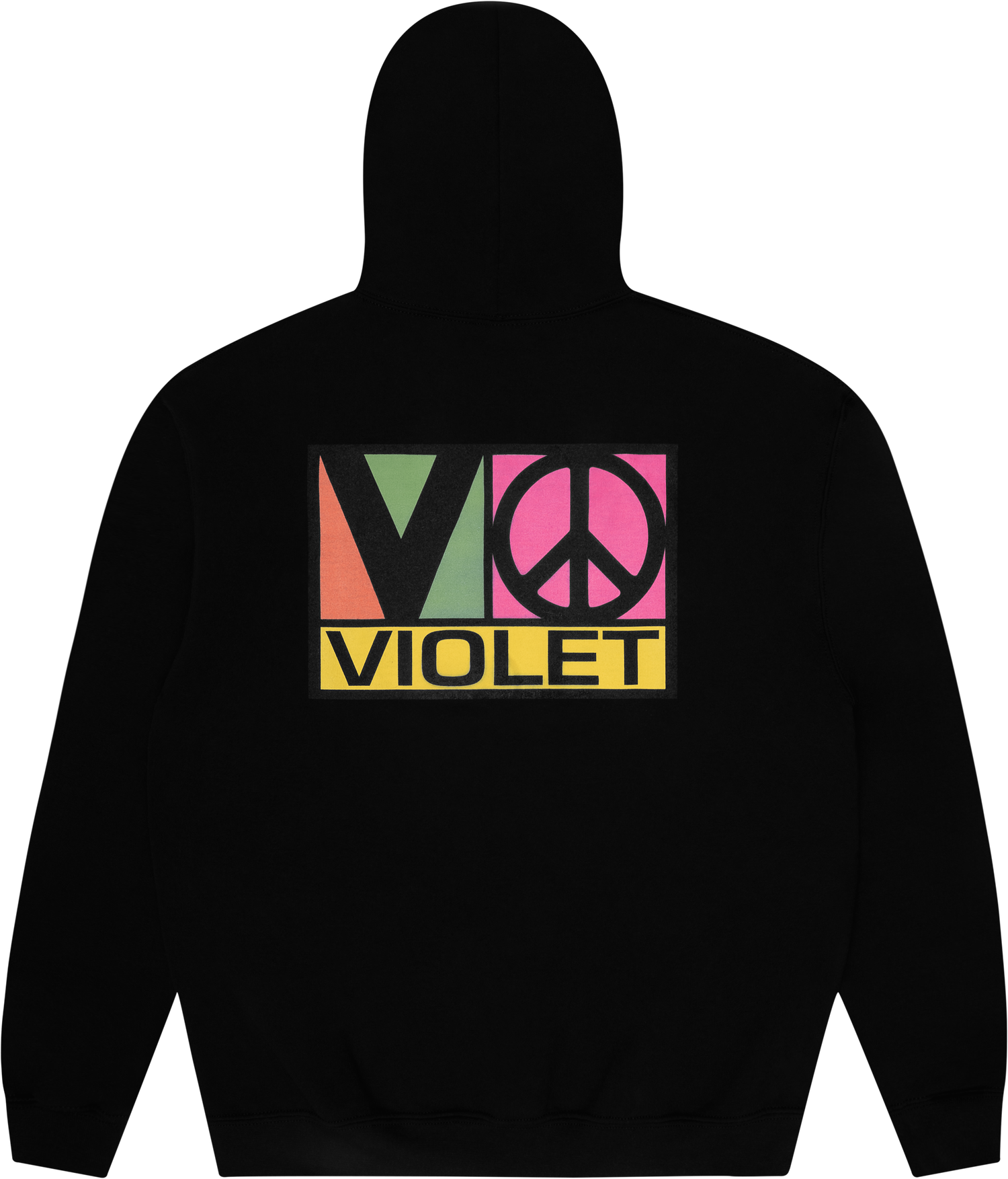 Violet Block Team Hoodie BLACK