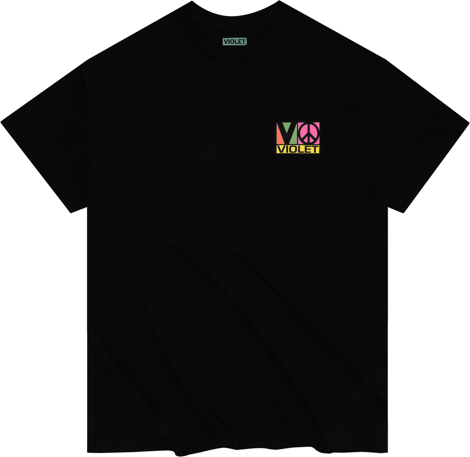 Violet Block Team T-Shirt BLACK