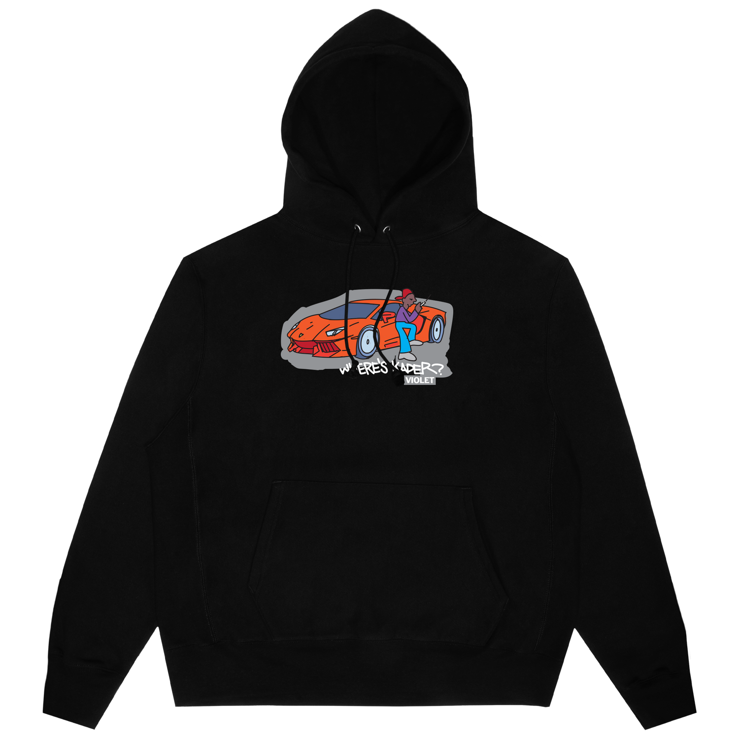 "WHERE'S KADER?" HOODIE BLACK