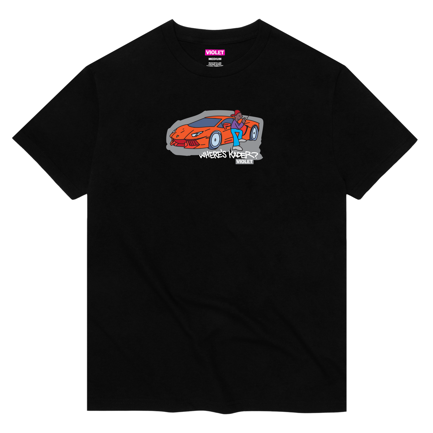 "WHERE'S KADER?" T-SHIRT BLACK