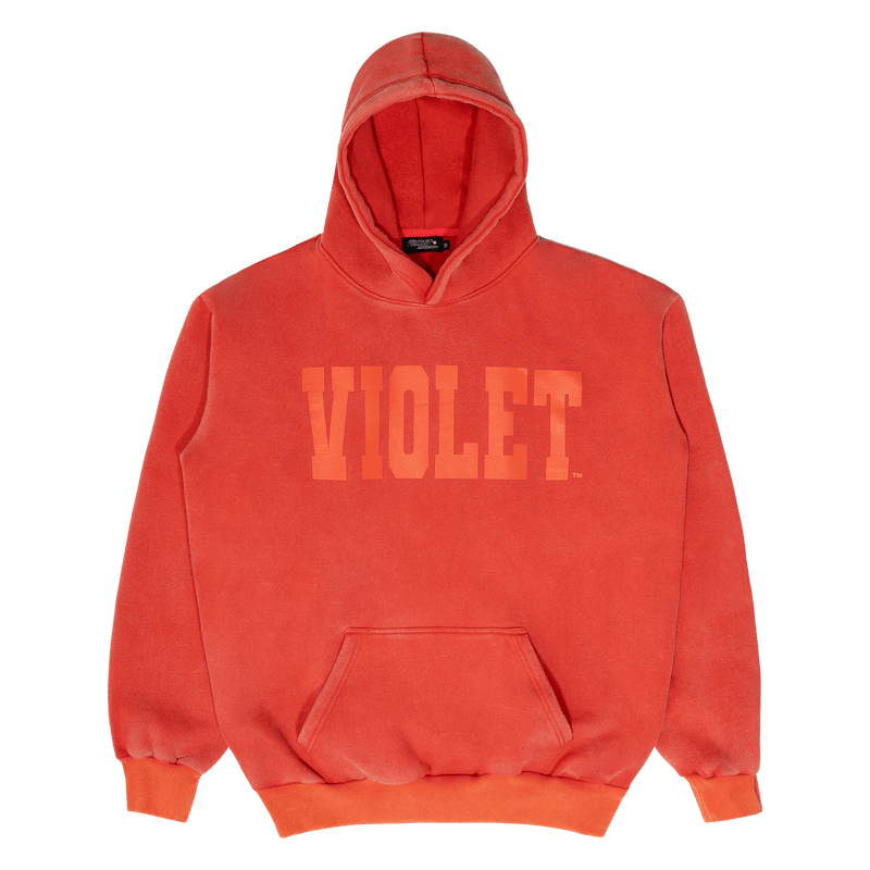 David Enth x Violet Logo Hoodie Fire Red VIOLET